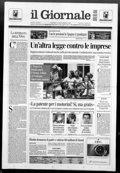 Il giornale : quotidiano del mattino